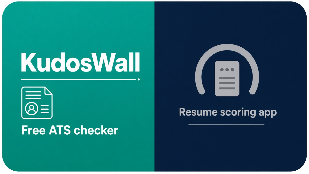 KudosWall vs Resume Worded comparison — full career toolkit vs subscription ATS scoring