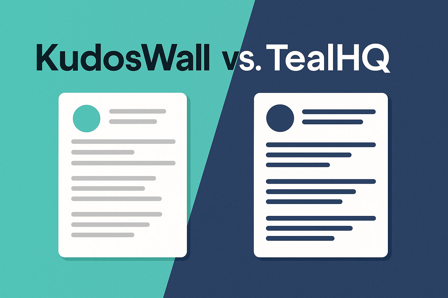 KudosWall vs TealHQ - AI Resume Builder Comparison