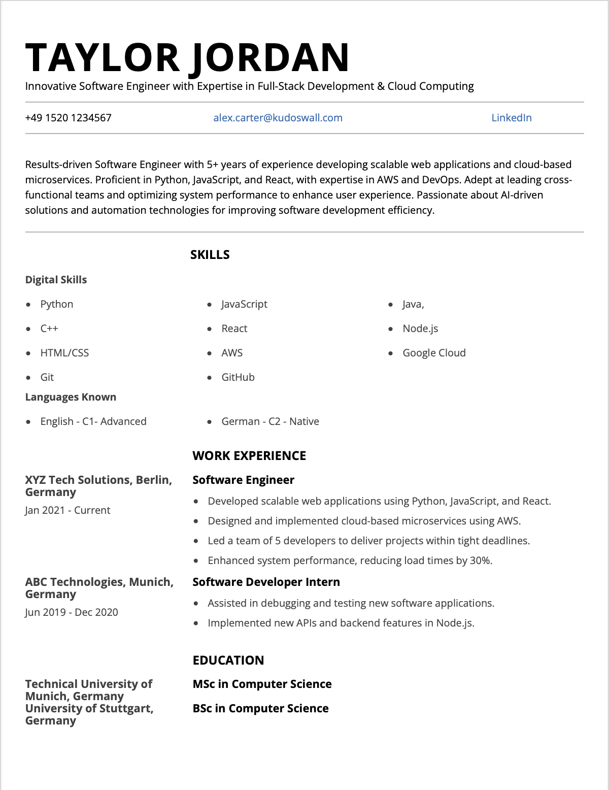 Modern Tech Template
